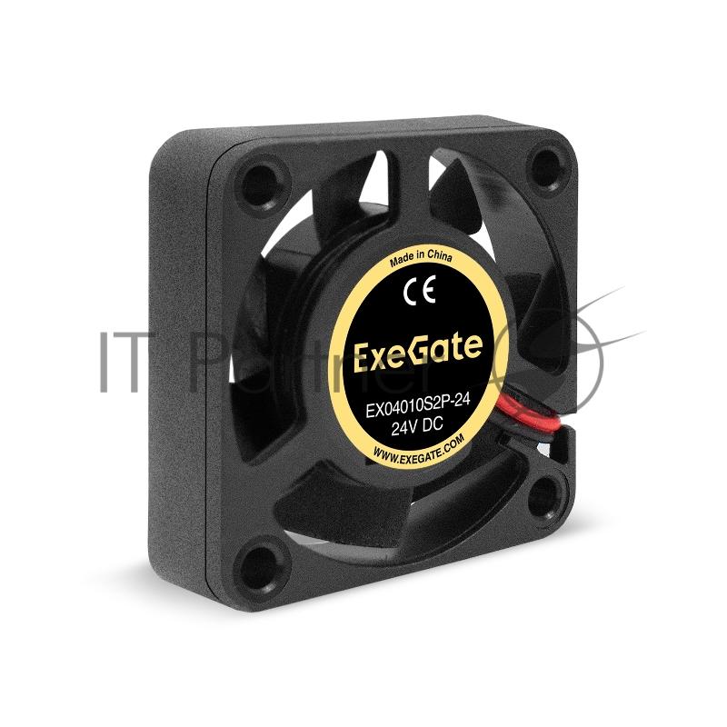 Вентилятор 24В DC ExeGate EX04010S2P-24 (40x40x10 мм, Sleeve bearing (подшипник скольжения), 2pin, 7500RPM, 35.5dBA)