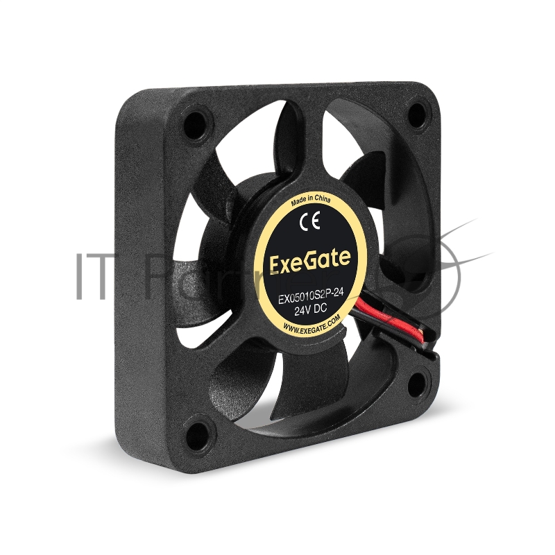 Вентилятор 24В DC ExeGate EX05010S2P-24 (50x50x10 мм, Sleeve bearing (подшипник скольжения), 2pin, 7000RPM, 39dBA)