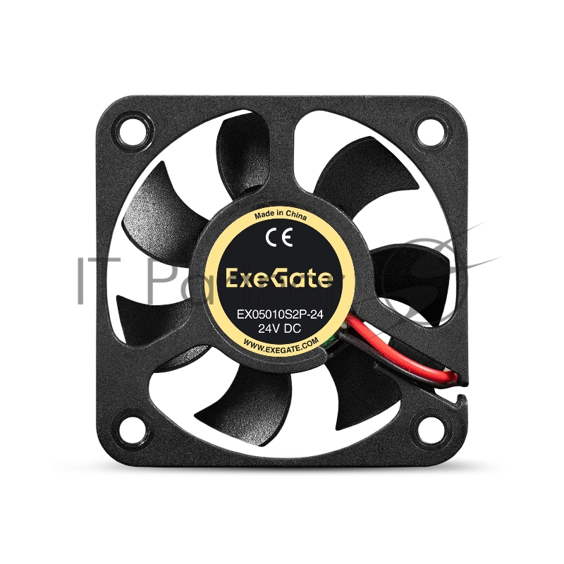 Вентилятор 24В DC ExeGate EX05010S2P-24 (50x50x10 мм, Sleeve bearing (подшипник скольжения), 2pin, 7000RPM, 39dBA)