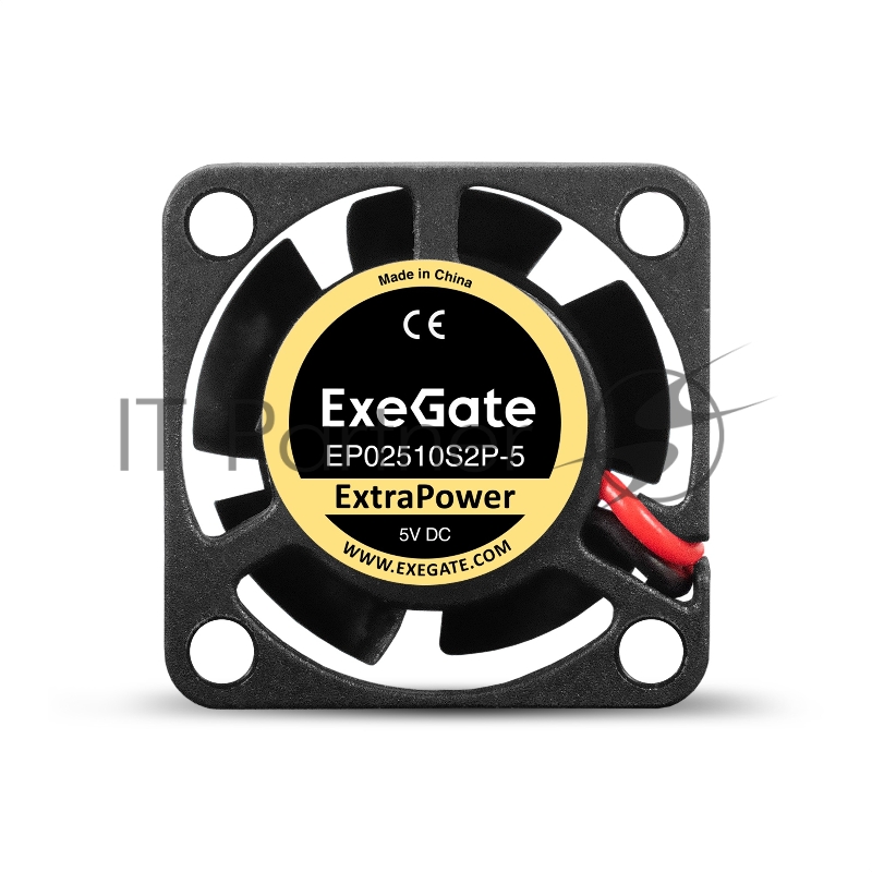 Вентилятор 5В DC ExeGate ExtraPower EP02510S2P-5 (25x25x10 мм, Sleeve bearing (подшипник скольжения), 2pin, 12000RPM, 26dBA)
