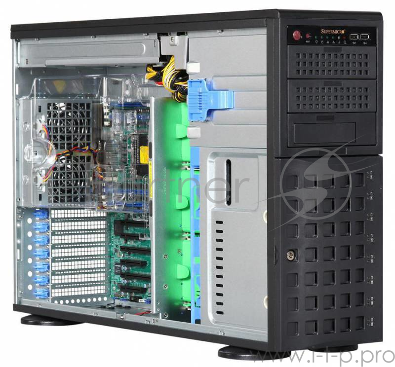 Платформа 4U Supermicro SuperServer SYS-7048R-TR (2xSocket2011-v3, iC612, 16xDDR4, 8xHS 3.5 SATA III, RAID, 3xPCI-E x16 + 3xPCI-E x8, VGA, 2x1Гбит LAN, IPMI, USB3.0, 920Вт red.)