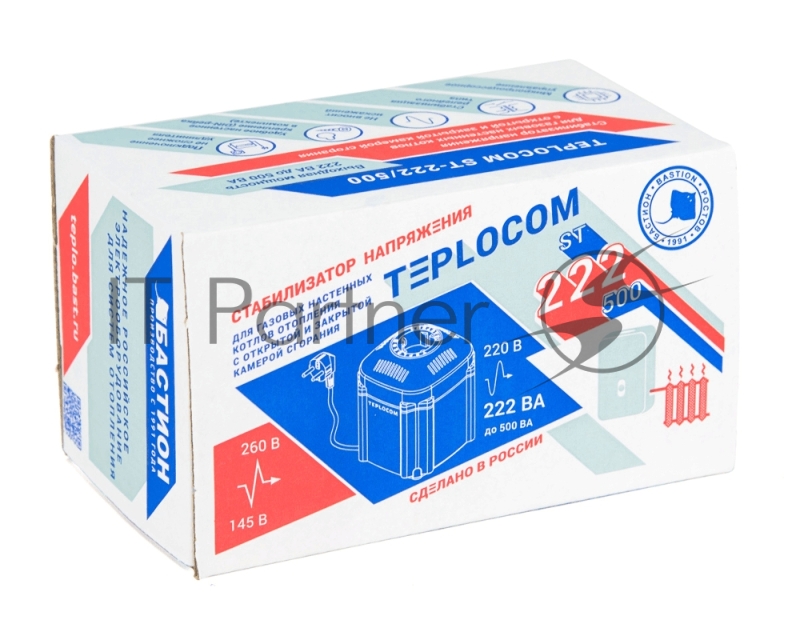 Стабилизатор напряжения TEPLOCOM ST-222/500 Бастион 554
