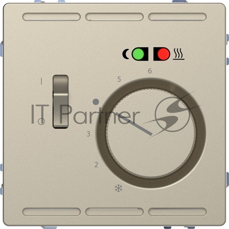 Терморегулятор теплого пола SE Merten D-Life Сахара с центр. пл. с выкл. +4м 230В