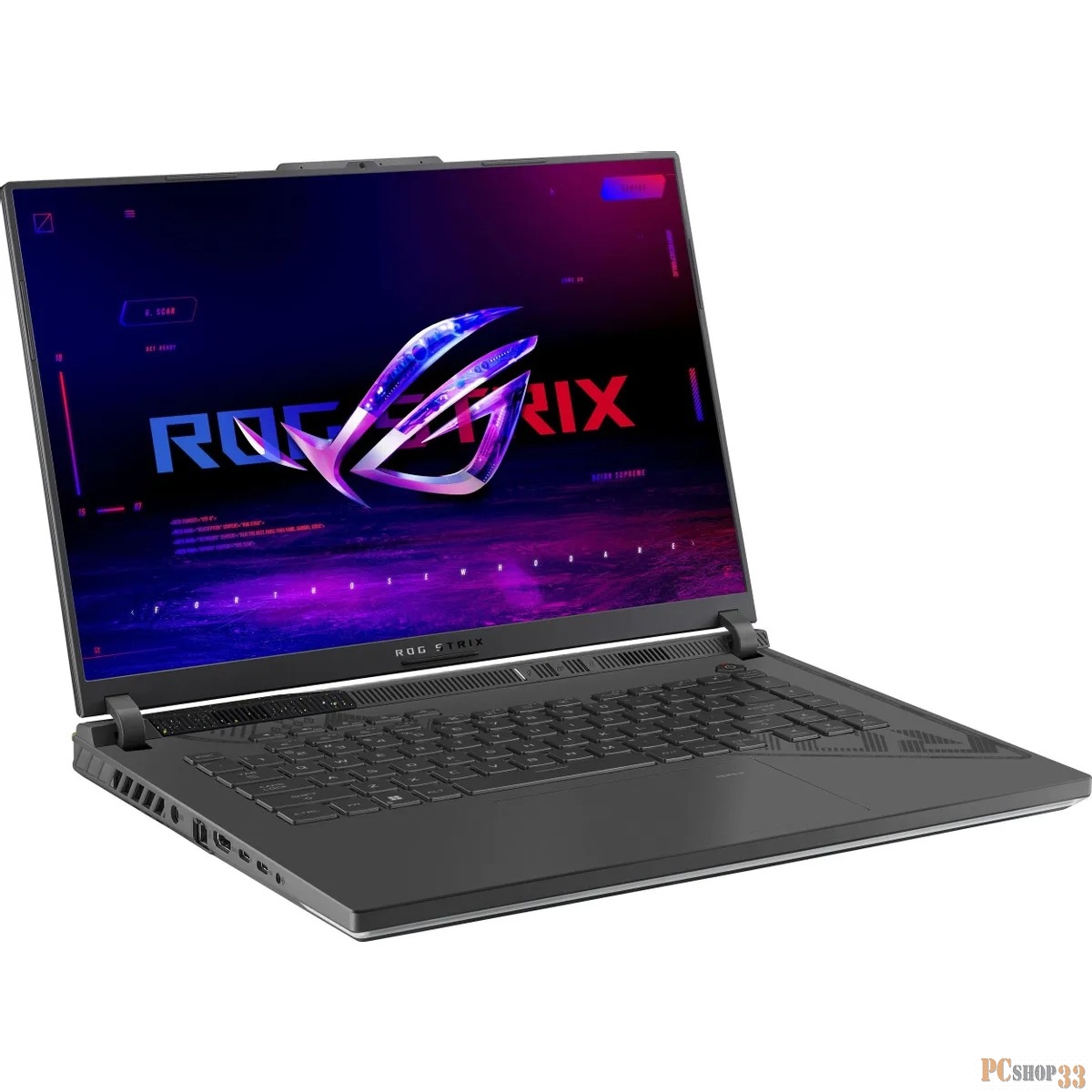 Ноутбук Asus ROG Strix G18 G614JZ-N4080 Core i7 13650HX 16Gb SSD1Tb NVIDIA GeForce RTX4080 12Gb 16 IPS WQXGA (2560x1600) noOS grey WiFi BT Cam (90NR0CZ1-M005T0)