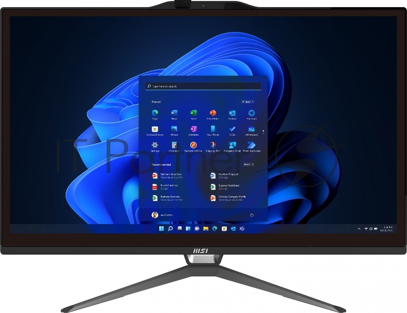 Моноблок MSI Pro AP222T 13M-087RU 21.5 Full HD Touch i5 13400 (2.5) 16Gb SSD512Gb UHDG 730 CR Windows 11 Professional GbitEth WiFi BT 120W клавиатура мышь Cam черный 1920x1080