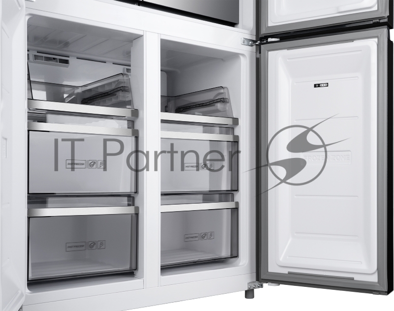 Холодильник Weissgauff WCD 590 NoFrost Inverter Premium Biofresh Blue Glass