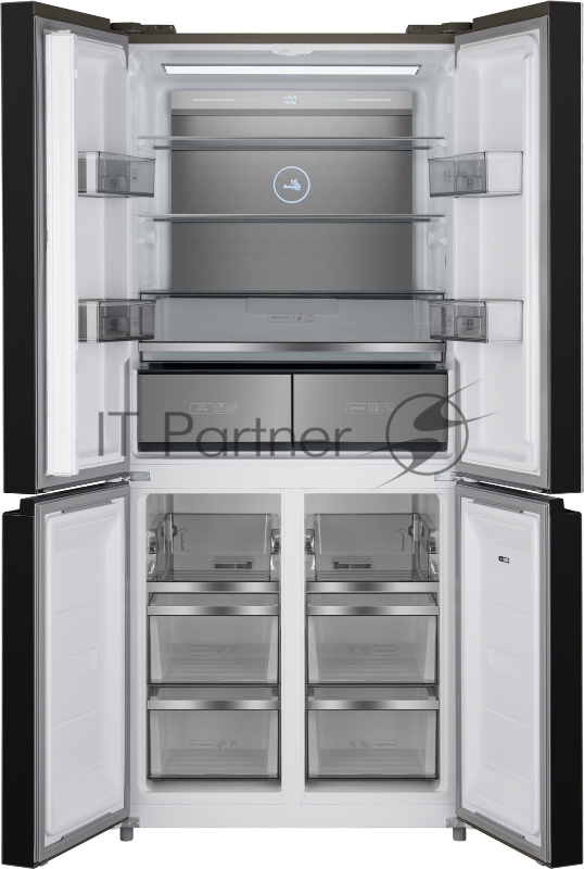 Холодильник Weissgauff WCD 590 NoFrost Inverter Premium Biofresh Blue Glass