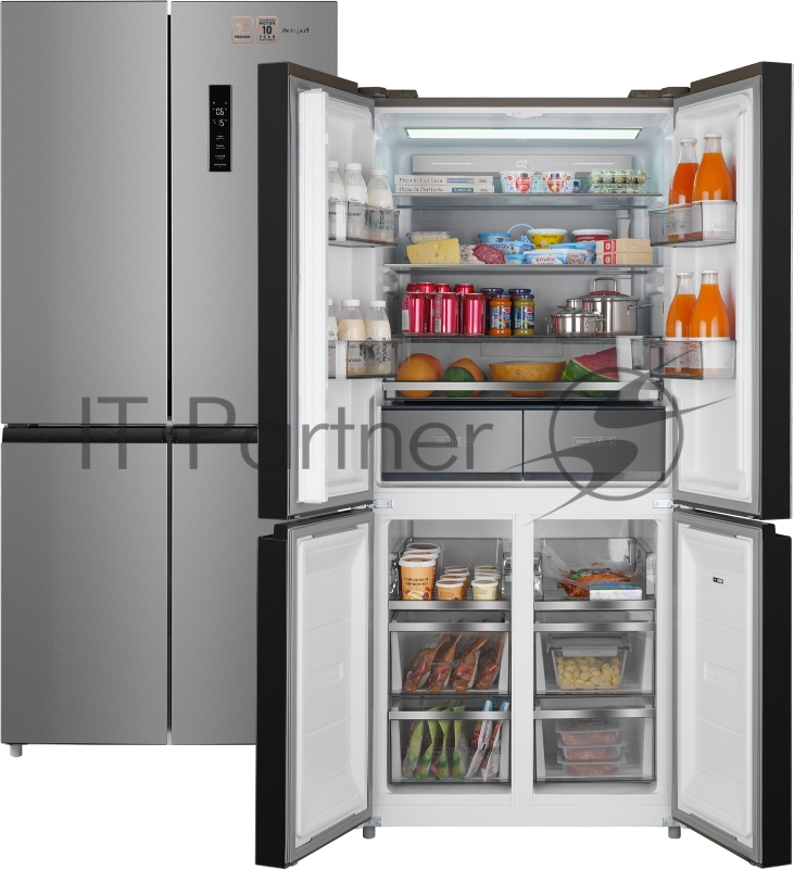 Холодильник Weissgauff WCD 590 NoFrost Inverter Premium Biofresh Inox