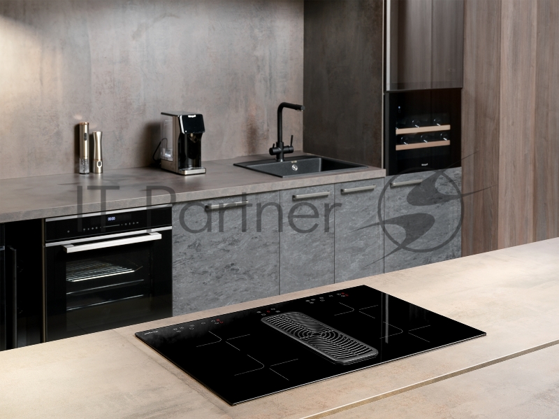 Стеклокерамическая панель со встроенной вытяжкой Weissgauff HI 840 Tesla Cross Air