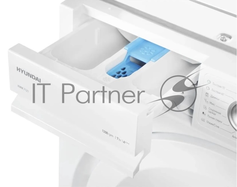 Стиральная машина Hyundai HWM 7121 класс:A+++ загрузка до 7кг отжим:1200об/мин белый