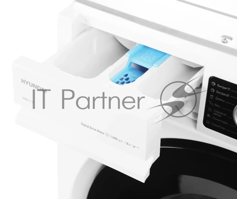 Стиральная машина Hyundai HWM 7142 класс:A+++ загрузка до 8кг отжим:1400об/мин белый