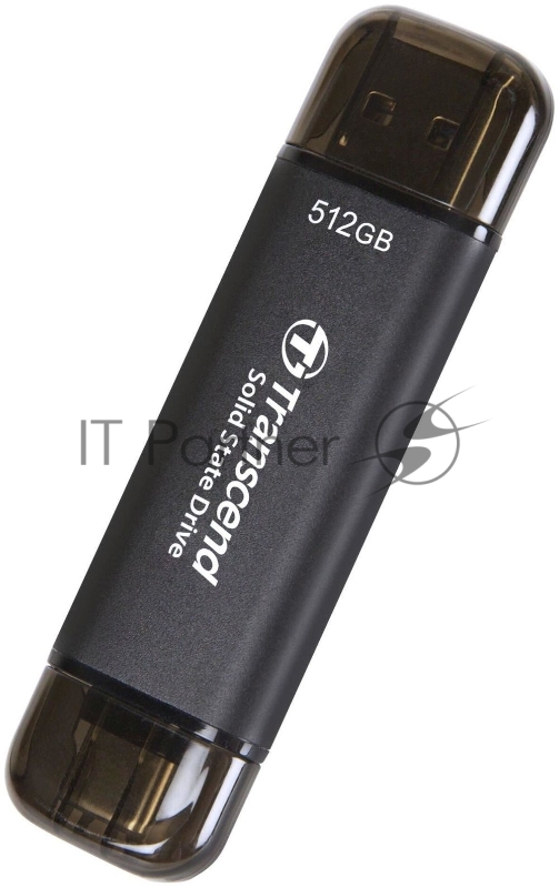 Накопитель SSD Transcend USB-C 512GB TS512GESD310C серый USB-A