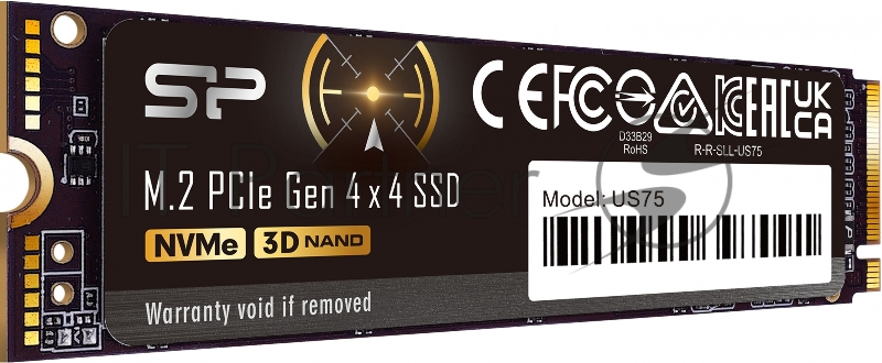 Накопитель SSD Silicon Power PCI-E 4.0 x4 1TB SP01KGBP44US7505 US75 M.2 2280