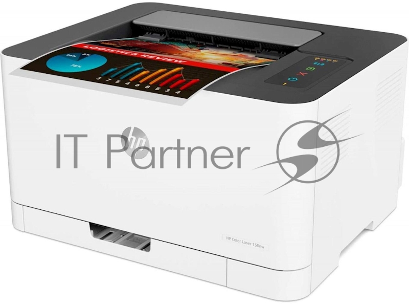 Принтер HP Color Laser 150nw Printer, (A4, 600dpi, 18/4стр/мин, 64Мб, USB, LAN, WiFi)