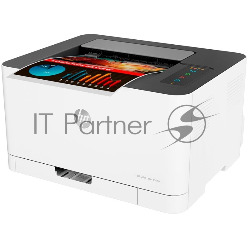 Принтер HP Color Laser 150nw Printer, (A4, 600dpi, 18/4стр/мин, 64Мб, USB, LAN, WiFi)