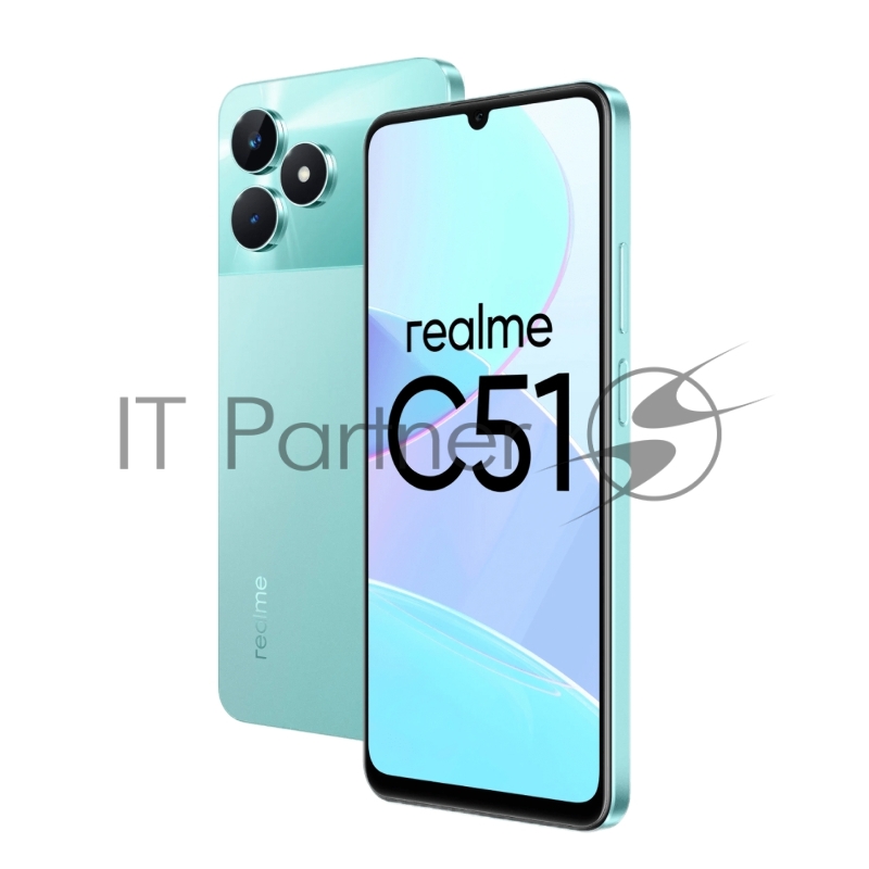 Смартфон Realme C51 RMX3830 4/128Gb зеленый (631011000370)