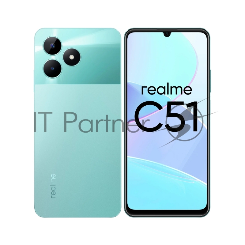 Смартфон Realme C51 RMX3830 4/128Gb зеленый (631011000370)