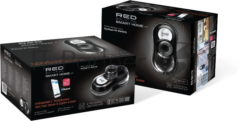 Мойщик окон Red Solution SkyWiper RV-RW001S пит.:от сети черный/серый