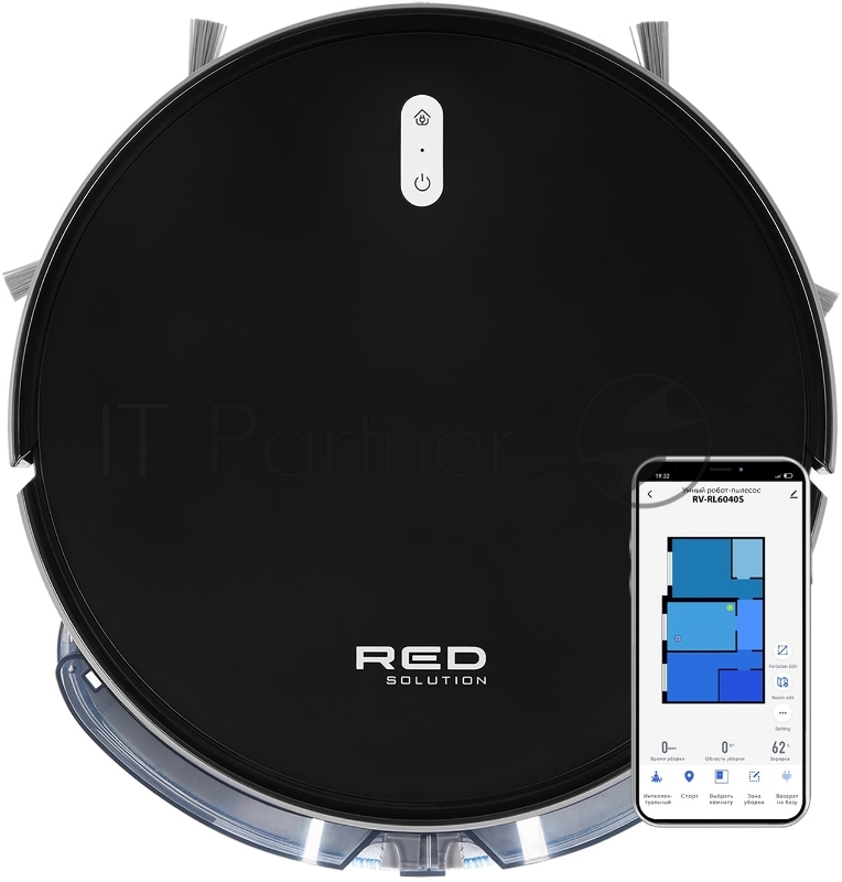 Пылесос-робот Red Solution RV-R6040S 22Вт черный