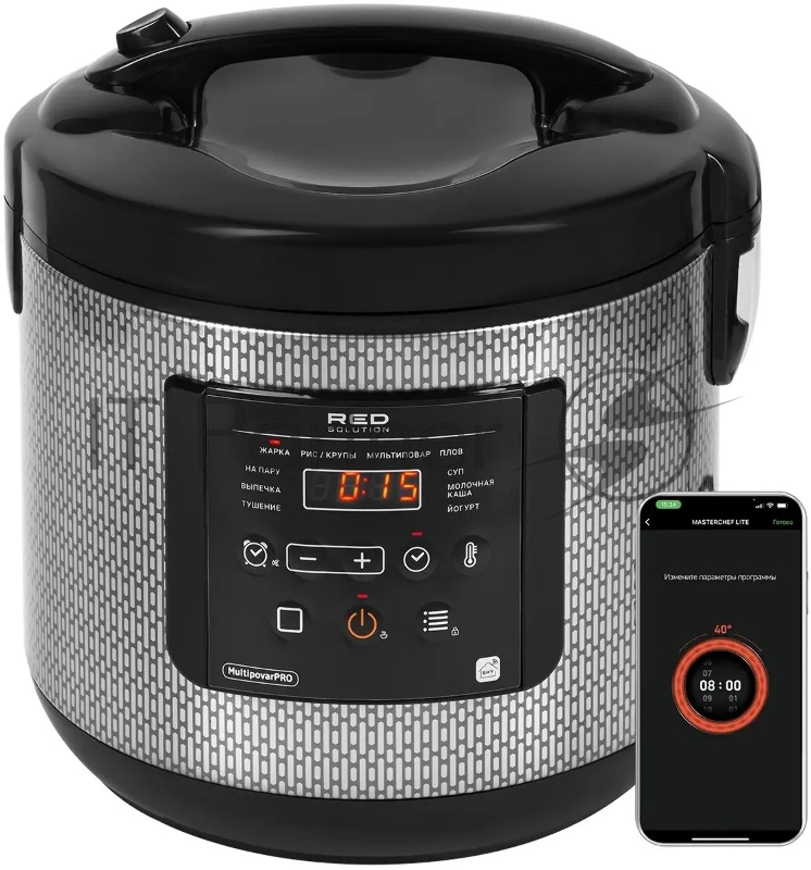 Мультиварка Red Solution RMC-M227S 5л 860Вт черный/серый