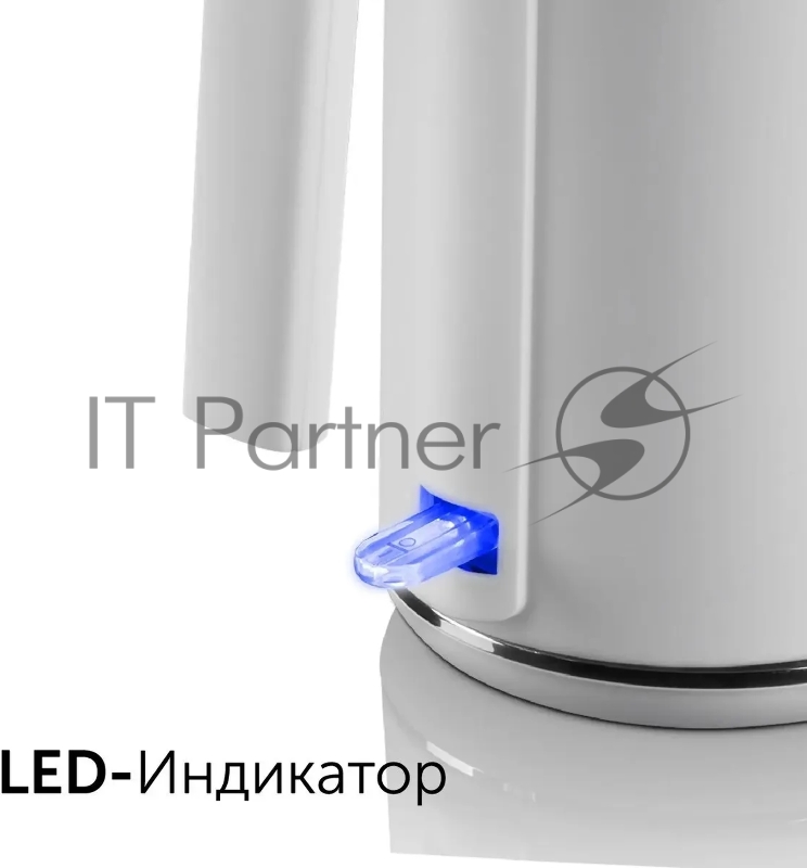 Чайник электрический Red Solution RK-M1571 1л. 1000Вт белый (корпус: нержавеющая сталь/пластик)