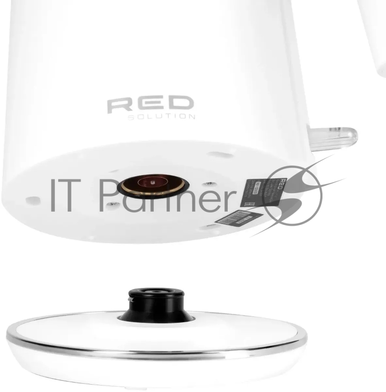Чайник электрический Red Solution RK-M1571 1л. 1000Вт белый (корпус: нержавеющая сталь/пластик)