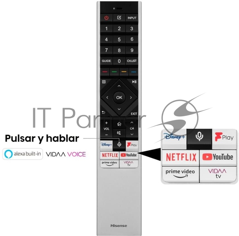 Телевизор LED Hisense 85 85UXKQ темно-серый 4K Ultra HD 120Hz DVB-T DVB-T2 DVB-C DVB-S DVB-S2 USB WiFi Smart TV