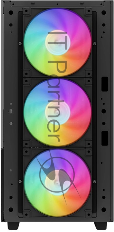 Корпус компьютерный DeepCool CH560 Black (R-CH560-BKAPE4-G-1) (ATX, без БП, 2хUSB, с окном)