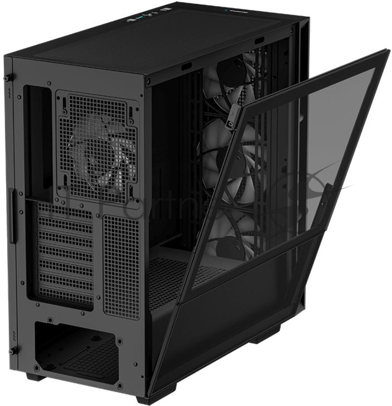 Корпус компьютерный DeepCool CH560 Black (R-CH560-BKAPE4-G-1) (ATX, без БП, 2хUSB, с окном)
