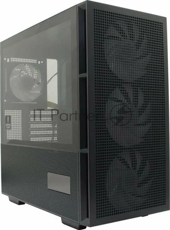 Корпус компьютерный DeepCool CH560 Digital Black (R-CH560-BKAPE4D-G-1) (ATX, без БП, 2хUSB, с окном)