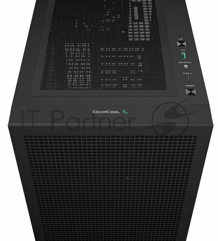 Корпус компьютерный DeepCool CH560 Digital Black (R-CH560-BKAPE4D-G-1) (ATX, без БП, 2хUSB, с окном)