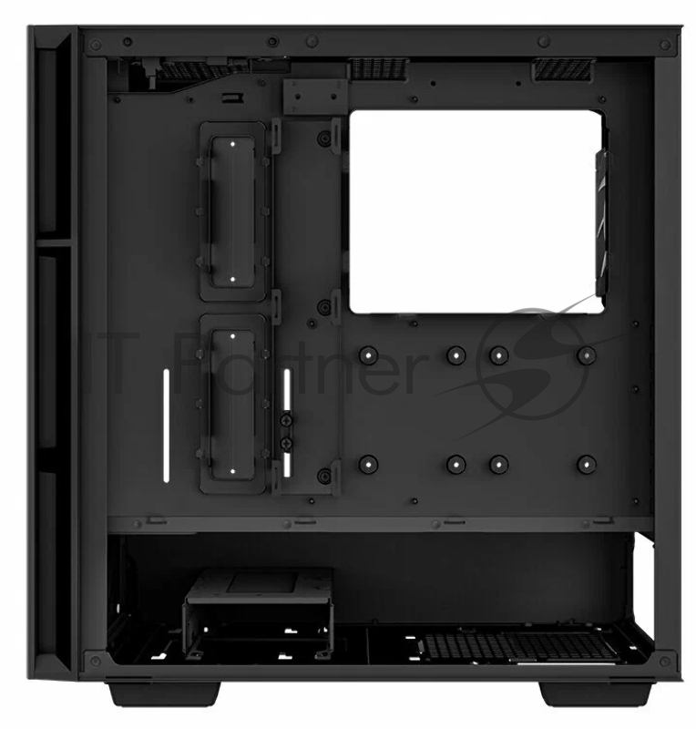 Корпус компьютерный DeepCool CH560 Digital Black (R-CH560-BKAPE4D-G-1) (ATX, без БП, 2хUSB, с окном)