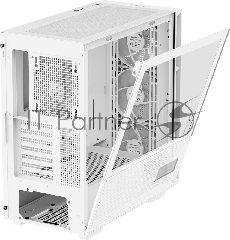 Корпус компьютерный DeepCool CH560 Digital WH White (R-CH560-WHAPE4D-G-1) (ATX, без БП, 2хUSB, с окном)