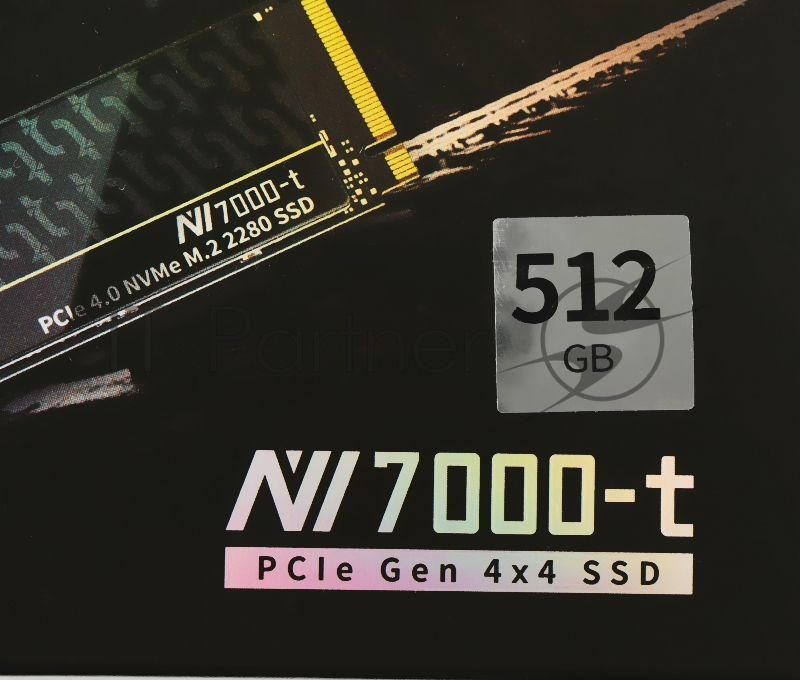 Накопитель SSD Netac PCI-E 4.0 x4 512Gb NT01NV7000t-512-E4X NV7000-t M.2 2280