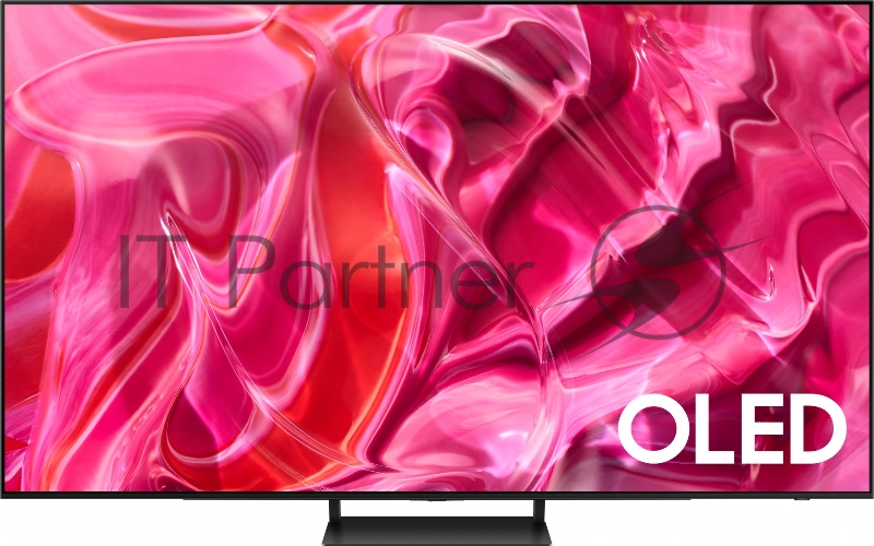 Телевизор 55 Samsung/ 55, QD-OLED 4K, Smart TV,Wi-Fi, Voice, HDR 32х, HDR10+, 144Гц, DVB-T2/C/S2, 2.1 CH, 40W, OTS+, FreeSync Premium Pro, 4HDMI, 3USB, TITAN BLACK 2023