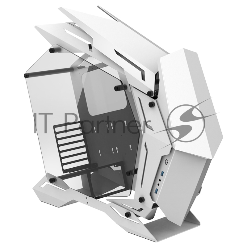 Корпус компьютерный ATX JONSBO MOD 3, White, Mod Gaming ATX case, 2xU3.0+1xType-C, HD-Audio, structure 1.0+0.8mm steel plate, 4mm Aluminum, 4mm Tempered Glass Plate