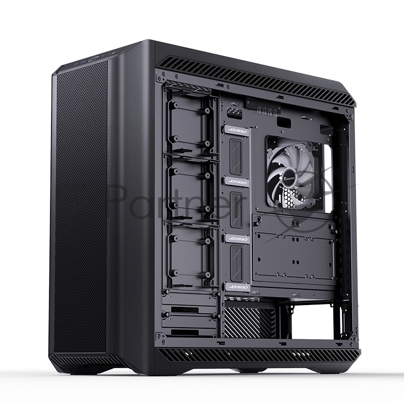 Корпус компьютерный E-ATX/ JONSBO D500 BK, E-ATX case, 2xU3.0+1xType-C, Combo Audio, 2.0mm aluminium +metal