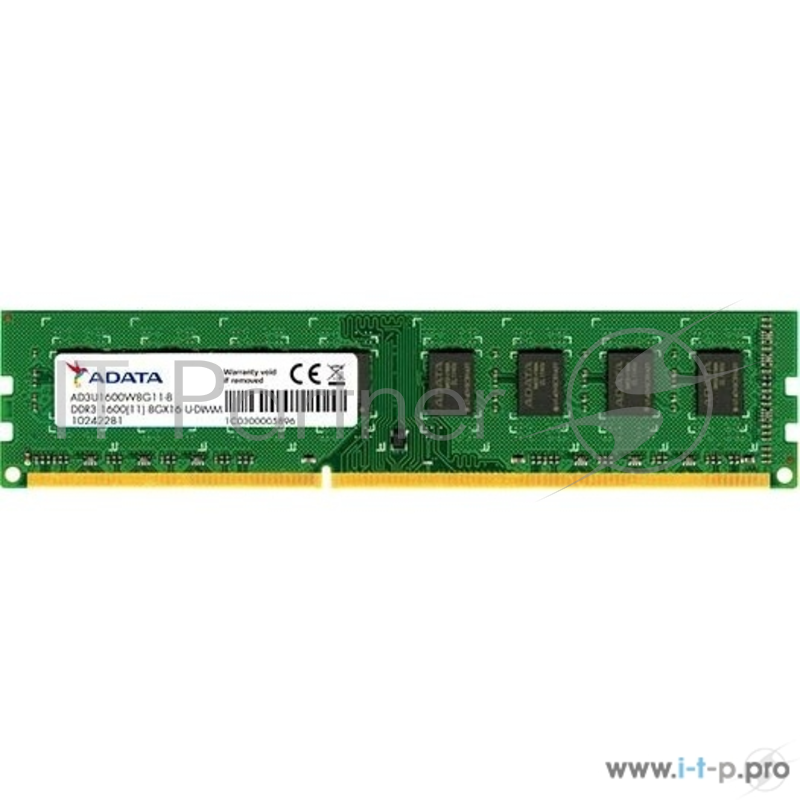 Модуль памяти A-Data DDR3 DIMM 4GB (PC3-12800) 1600MHz AD3U1600W4G11-S
