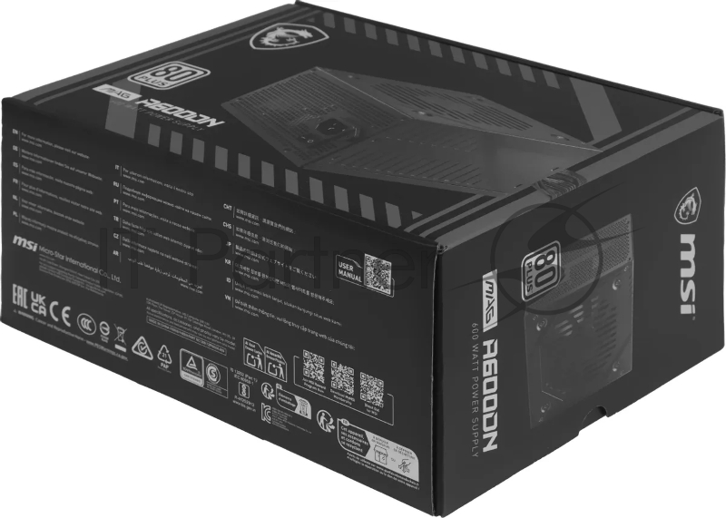 Блок питания 600W MSI MAG A600DN 80+ Color Box (306-7ZP6B11-809)