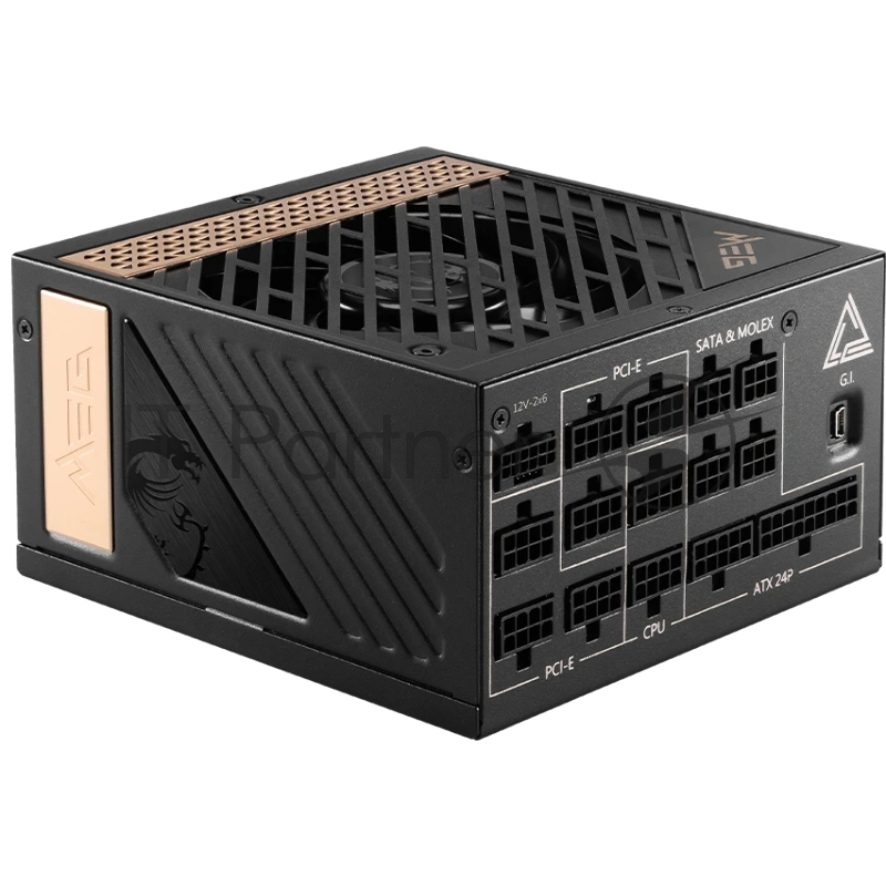 Блок питания 1300W MSI MEG Ai1300P 80+ Platinum Full modularATX 3.0 PCIE5 RTL (306-7ZP4A11-CE0)
