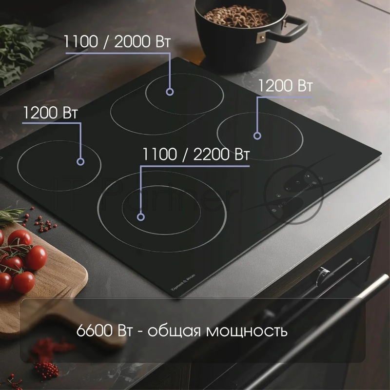Варочная панель Zigmund & Shtain CN 43.6 B черный