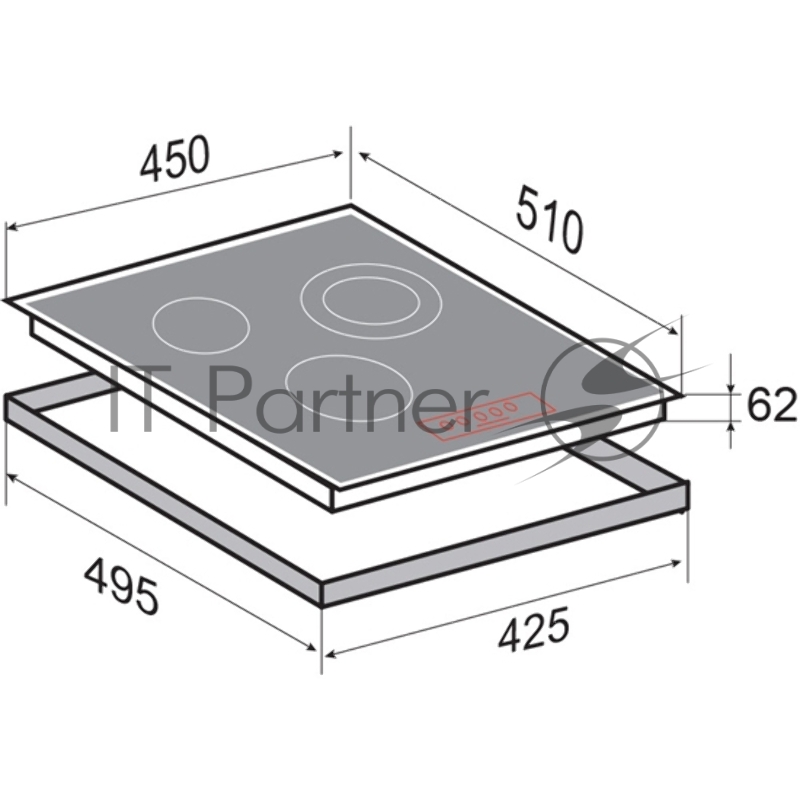 Варочная панель Zigmund & Shtain CI 35.4 B черный