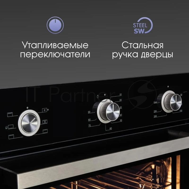 Духовой электрический шкаф Zigmund & Shtain E 151 B черный