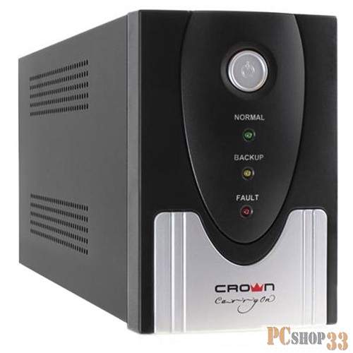 ИБП CROWN ИБП CMU-SP800IEC USB {(1x12V.9AH) 8*IEC С13 + 1*IEC С13 bybass, порт USB, LCD-экран}