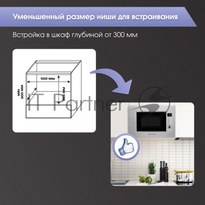 Микроволновая печь Zigmund & Shtain BMO 21 S нержавеющая сталь, встраиваемая