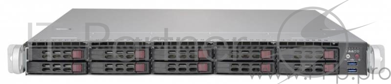 Платформа 1U 19 RM Supermicro SuperServer SYS-1028R-WTR (2xSocket2011-v3, iC612, 16xDDR4, 10xHS 2.5 SATA III, RAID, 2xPCI-E x16, VGA, 2x1Гбит LAN, IPMI, USB3.0, 700Вт red.)