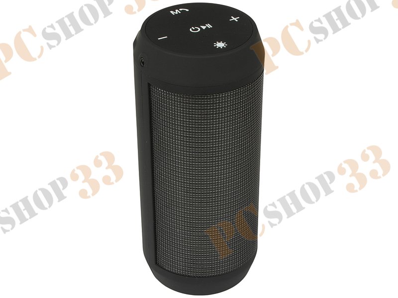 Акустическая система стерео Ginzzu GM-898B, 2x3Вт, портативная, с MP3 плеером, с FM радио, черный (Bluetooth)