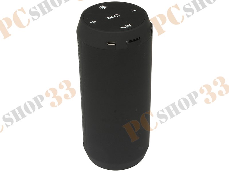 Акустическая система стерео Ginzzu GM-898B, 2x3Вт, портативная, с MP3 плеером, с FM радио, черный (Bluetooth)