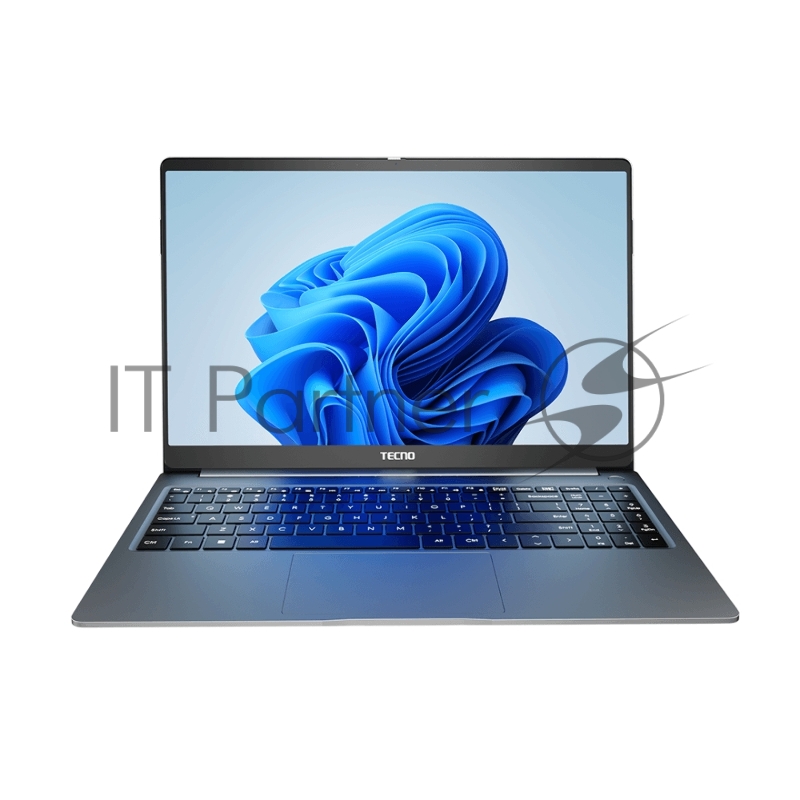 Ноутбук Tecno MEGABOOK-T1 i5 16+512G Grey Win11 T14TA 14.1 FHD (1920x1080) /Intel Core i5-1155G/4х4,5Гц/10 нм/16Gb + 512Gb/Wifi 6/1,4 kg/Fingerprint Power button/Bluetooth