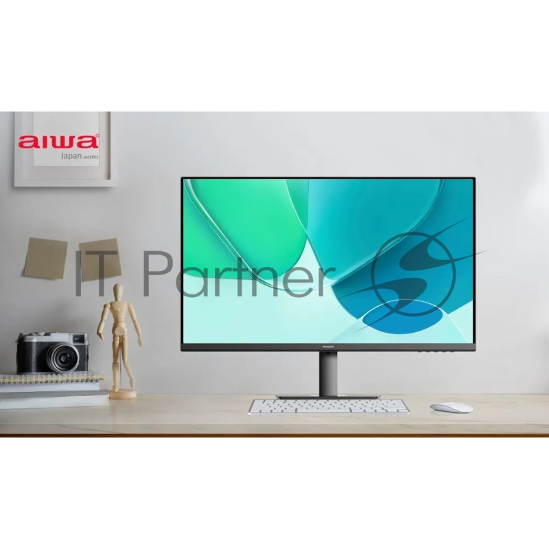 Монитор 27 AIWA MD2705-B Black (IPS, 1920x1080, HDMI+DP, 1 ms, 178°/178°, 250 cd/m, 1000:1, 165Hz, MM, внешн. БП)